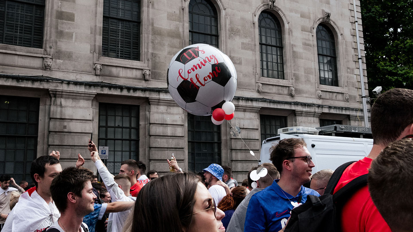 It's Coming Home — England fans celebrating in the streets of Central London