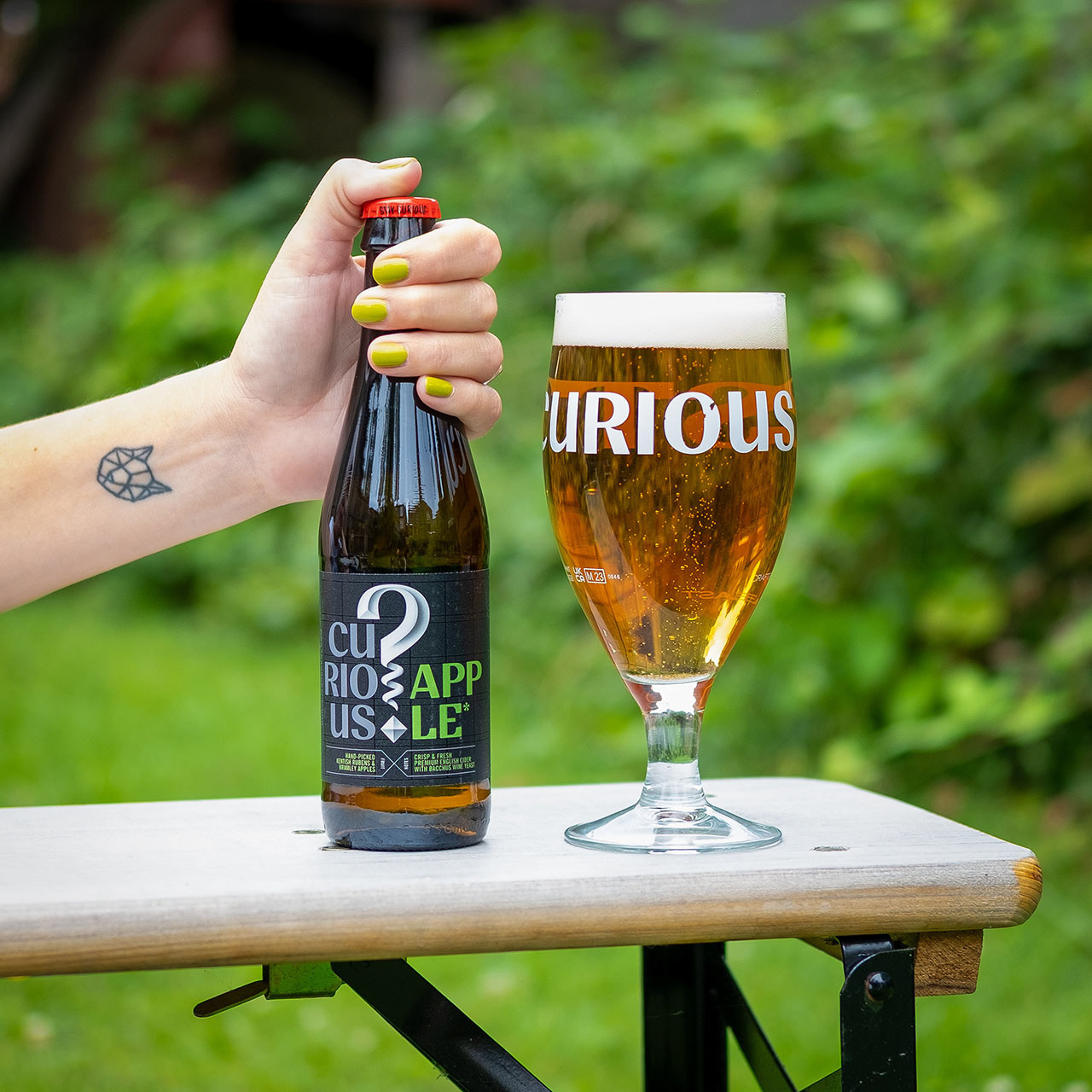 Pouring Sunrise Brewery beer, image 2